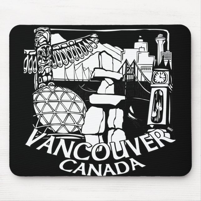 Vancouver Canada Souvenir Mousepad Vancouver Gesch (Vorne)