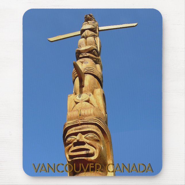 Vancouver Canada Souvenir Totem Pole Mousepad (Vorne)