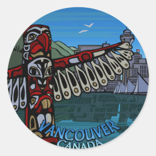Vancouver Canada Stickers Totem Pole Sehenswürdigk