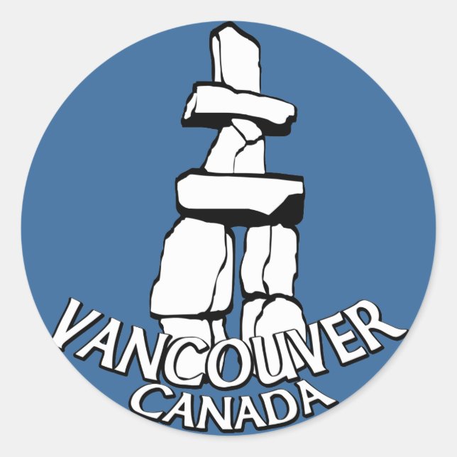 Vancouver Canada Stickers Totem Pole Sehenswürdigk (Vorderseite)