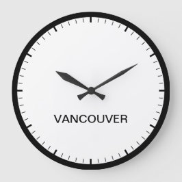 Vancouver Canada Time Zone Newsroom-Uhr Große Wanduhr