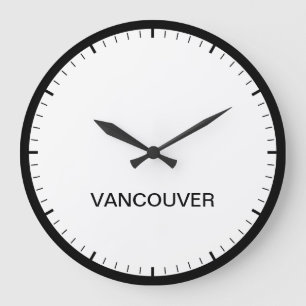 Vancouver Canada Time Zone Newsroom-Uhr Große Wanduhr