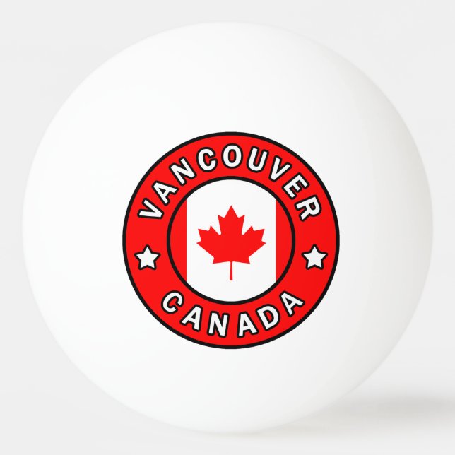 Vancouver Canada Tischtennisball (Vorderseite)