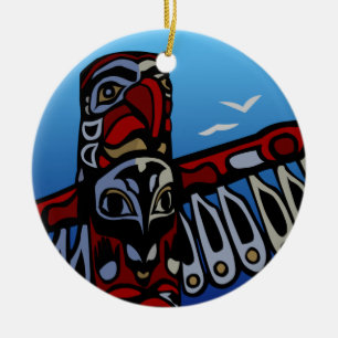 Vancouver Canada Totem Pole Souvenirs Keramik Ornament