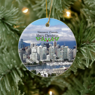 Vancouver Canada Weihnachten Keramik Ornament