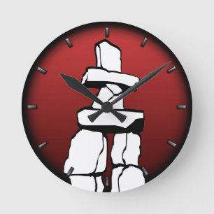 Vancouver Clock Ohrs Decor First Nations Clock Runde Wanduhr