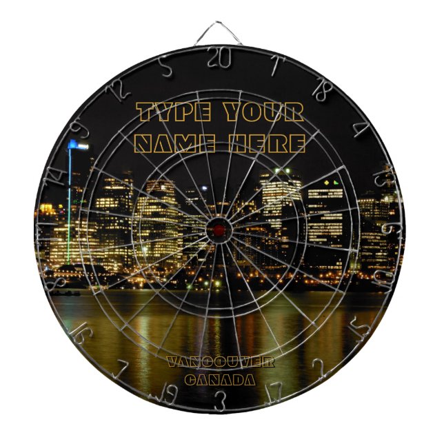 Vancouver Dartboard Vancouver Souvenir Dartboard Dartscheibe (vorne)