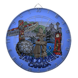 Vancouver Dartboard Vancouver Souvenir Dartboard Dartscheibe