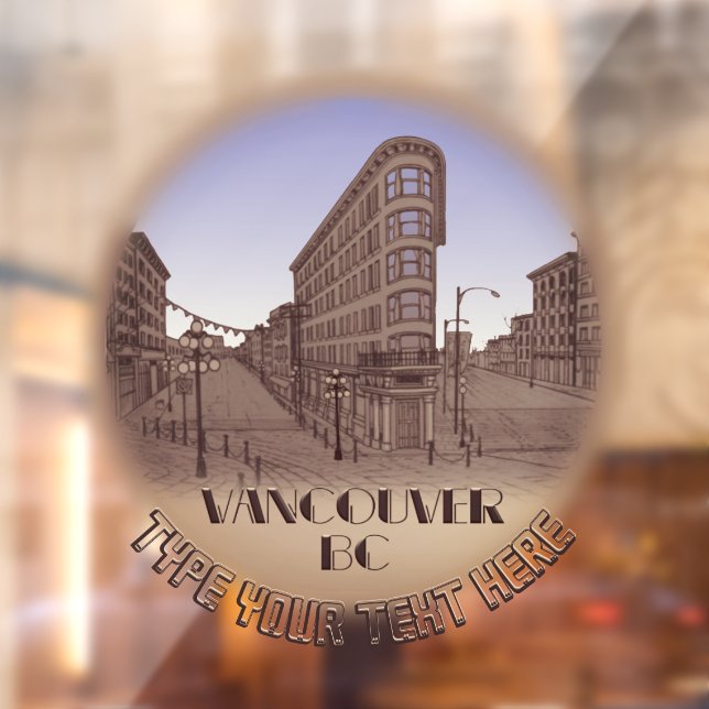 Vancouver Decal Vancouver Souvenir Fenster Klammer Fensteraufkleber (Blatt 2)