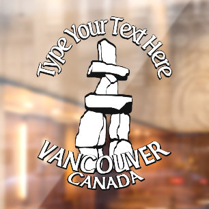 Vancouver Decals Vancouver Souvenir Fensterklammer Fensteraufkleber
