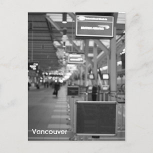 Vancouver - Empire Airport Black & White Postcard Postkarte