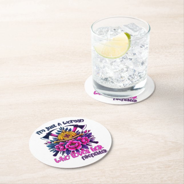 Vancouver Feuerwehrmann ehrt Hingabe Runder Pappuntersetzer (Vor Ort)