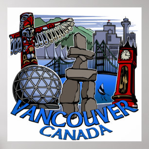 Vancouver First Nations Poster Totem Wohngestaltun
