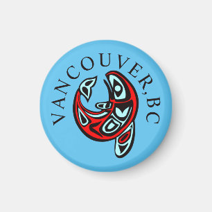 Vancouver Haida Orca Totem-Tätowierung Schwertwal  Magnet
