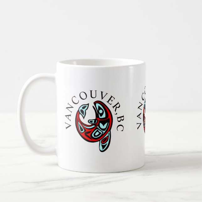 Vancouver Haida Orca Totem Tattoo Killer Whale Kaffeetasse (Links)