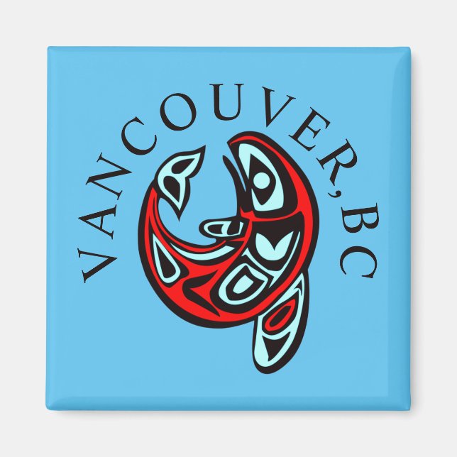 Vancouver Haida Orca Totem Tattoo Killer Whale Magnet (Vorne)