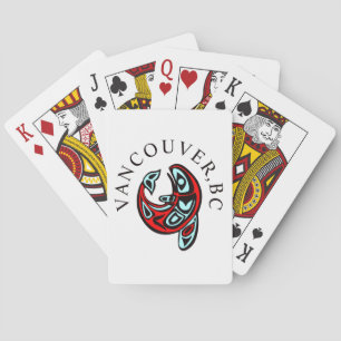Vancouver Haida Orca Totem Tattoo Schwertwal Spielkarten