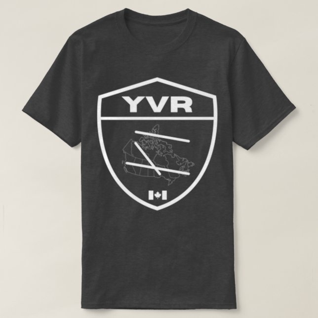 Vancouver International Airport YVR Crest  T-Shirt (Design vorne)