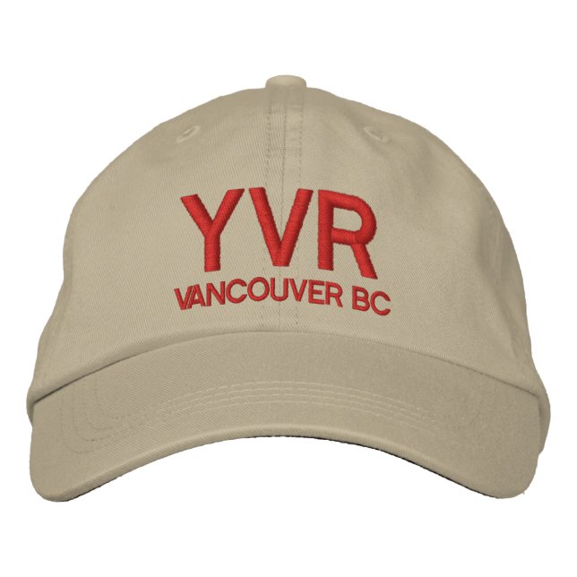 Vancouver International Airport (YVR) Hat Bestickte Kappe (Vorderseite)