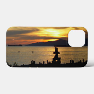 Vancouver iPhone Mini Case Inukshuk Sunset Hüllen