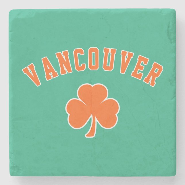 Vancouver Irish Steinuntersetzer (Vorderseite)
