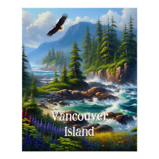 Vancouver Island Art Poster (Vorderseite)