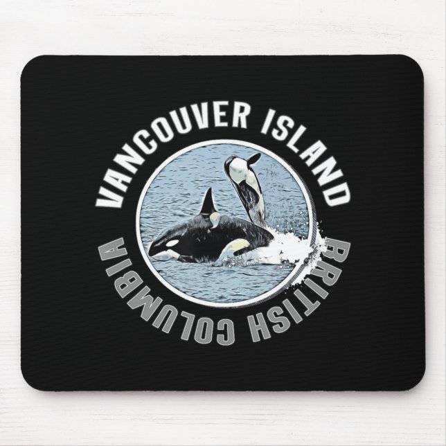 Vancouver Island BC Canada Orca Whales Adventure K Mousepad (Vorne)