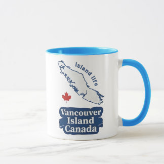 Vancouver Island Canada Cute Map Island Life  Tasse