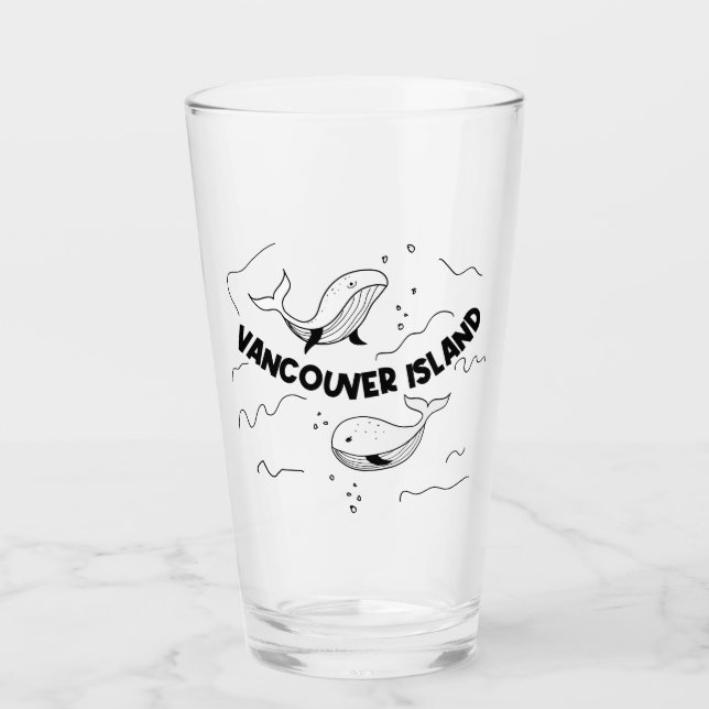 Vancouver Island Canada Whales Glas (Vorderseite)