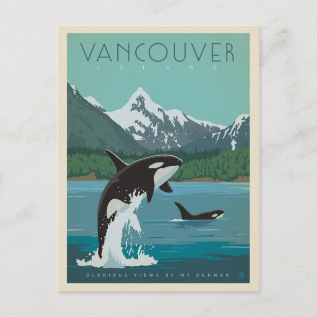 Vancouver Island | Killerwale Postkarte (Vorderseite)