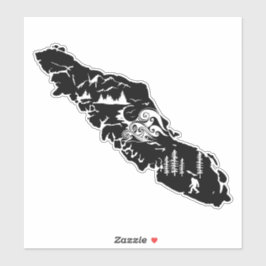 Vancouver Island Places West Coast Vinyl Sticker