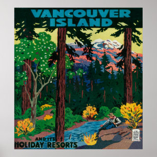 Vancouver Island Werbeplakat Poster
