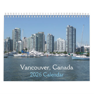 Vancouver, Kanada 2026 Kalender