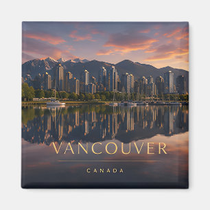 Vancouver Kanada Bergwasserreflexion Magnet