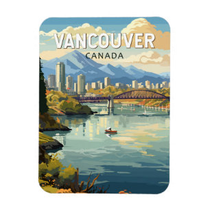 Vancouver Kanada Reise Kunst Vintage Magnet