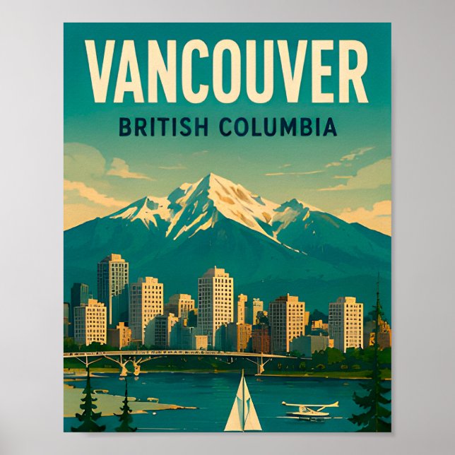 Vancouver Kanada Reise Souvenir Poster (Vorne)