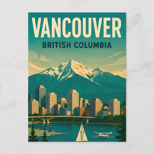 Vancouver Kanada Reise Souvenir Postkarte (Vorderseite)