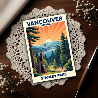 Vancouver, Kanada: Reisepostkarten aus den 1960er Postkarte