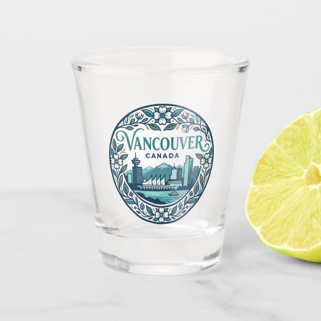Vancouver Kanada Schnapsglas (Vorderseite)