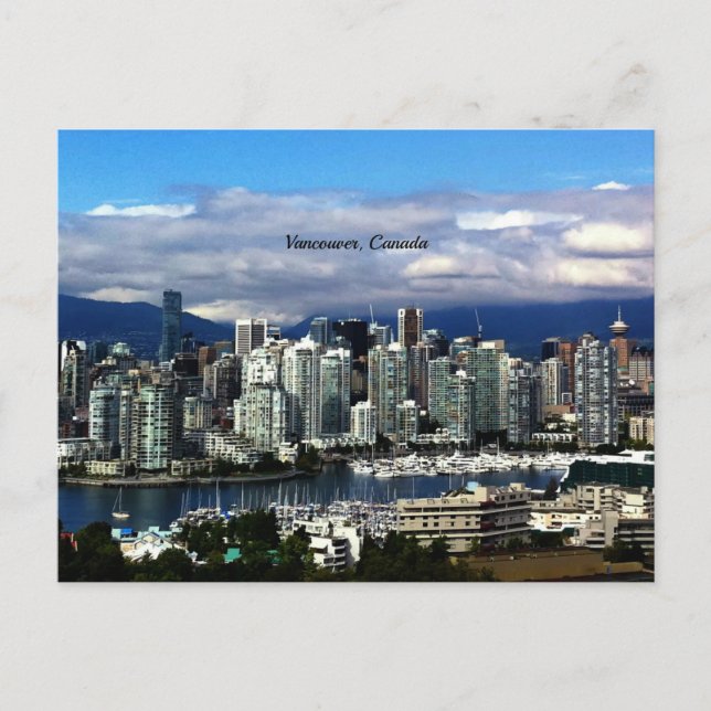 Vancouver, kanadische Skyline Postkarte (Vorderseite)