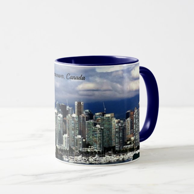 Vancouver, kanadische Skyline Tasse (VorderseiteRechts)