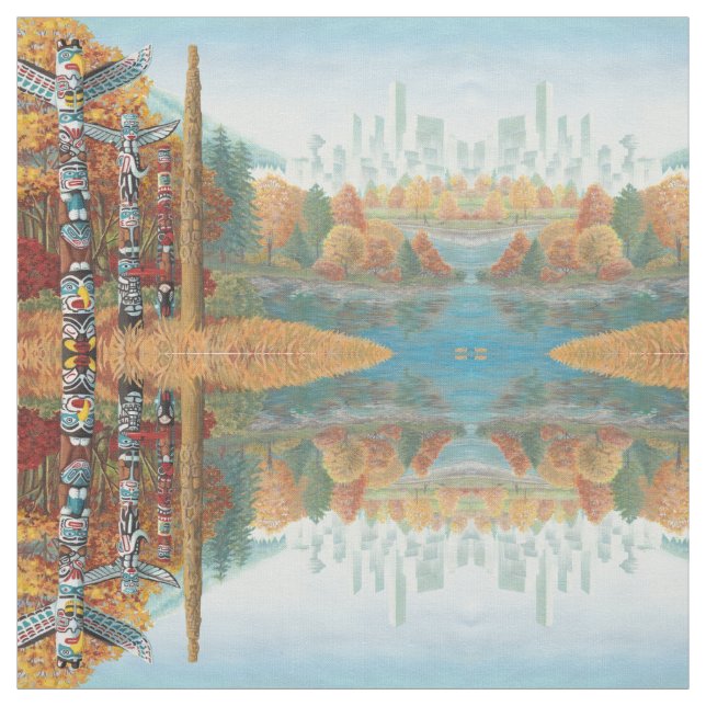 Vancouver Kunst, Dichtung und Musik Stoff (Muster)