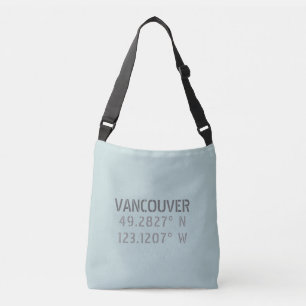 Vancouver Latitude Longitude Tote Bag Tragetaschen Mit Langen Trägern