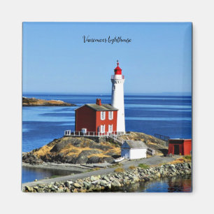 Vancouver Lighthouse, etikettiert Magnet
