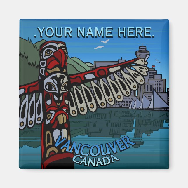 Vancouver Magnet Personalisiert Vancouver Magnet (Vorne)