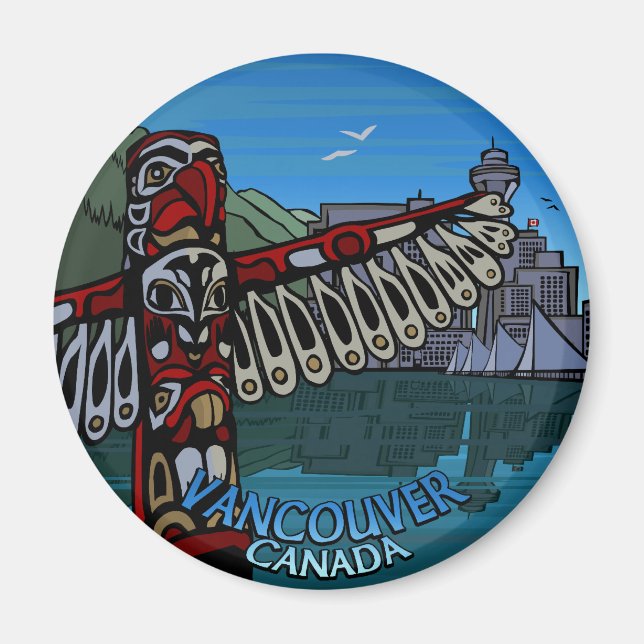 Vancouver Magnet Souvenir Magnet Buttons & Geschen (Vorne)