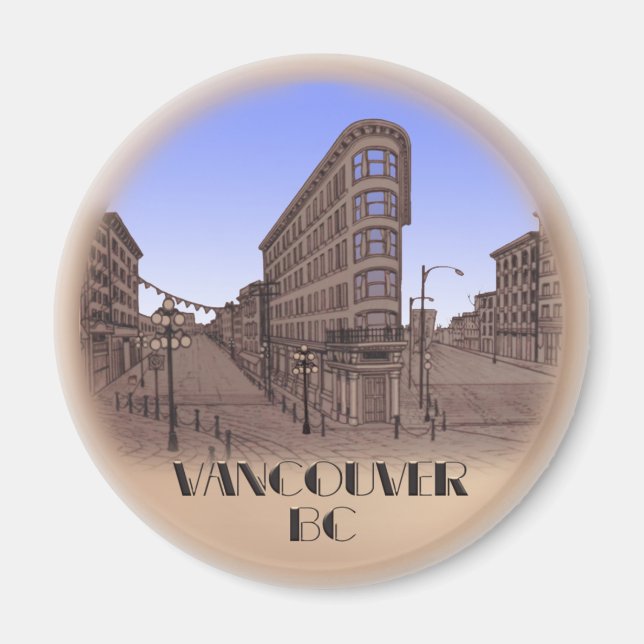 Vancouver Magnet Souvenir Magnet Buttons & Geschen (Vorne)