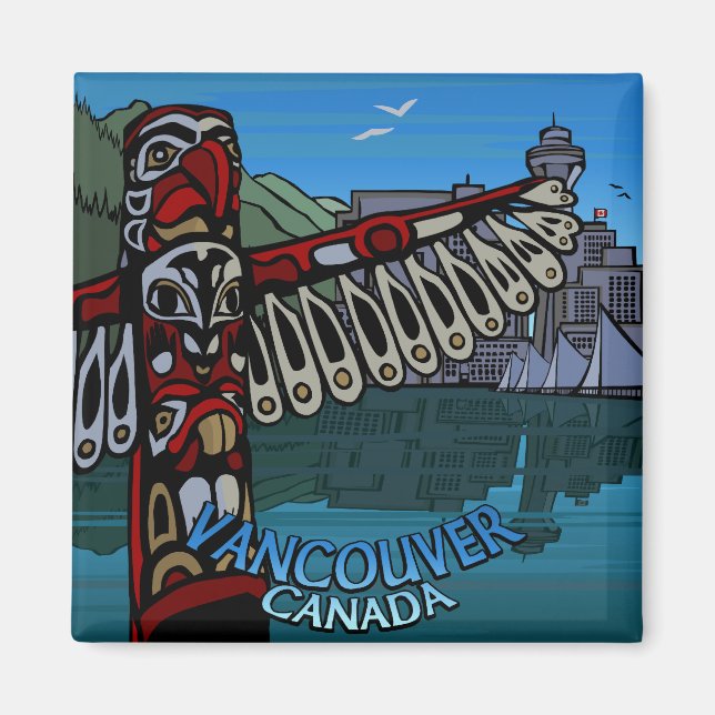 Vancouver Magnet Souvenir Magnet Vancouver Geschen (Vorne)