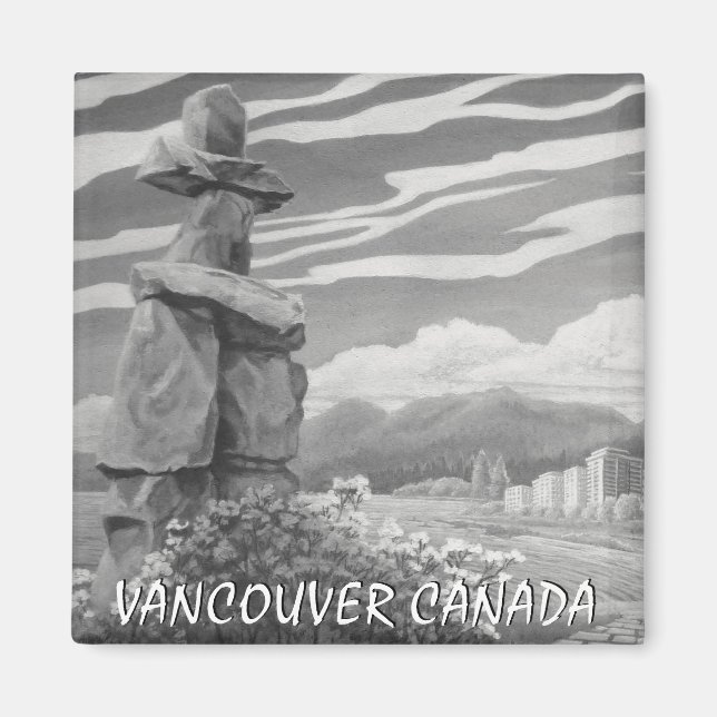 Vancouver Magnet Souvenir Vancouver Sehenswürdigke (Vorne)