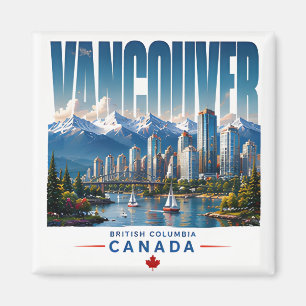 🏔 Vancouver Moderne Küstenstadt Style 🏔 Magnet
